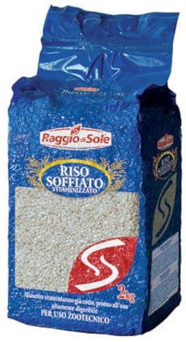 Raggio di Sole Riso Soffiato Vitaminizzato, Alimento Complementare per Animali,