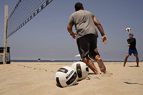 Bola de vôlei Mikasa Miramar® King of The Beach®, preto/branco