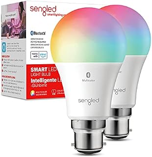 Sengled Alexa Bulb Bluetooth Multicolor B22, Smart Bulbs Work with Alexa Only, Smart Light Bulbs RGBW Colour Changing Light Bulbs Dimmable, 60W Equivalent 806LM, 2 Pack
