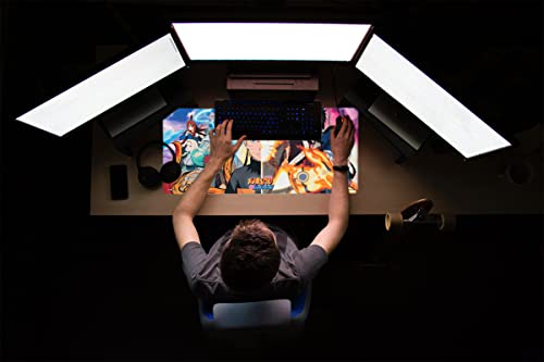 Alfombrilla de ratón XXL Naruto - Alfombrilla de Escritorio Manga (Mouse Pad) Protector Escritorio : Impermeable y Antideslizante (80X35 cm) - imagen 7