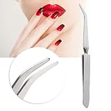 Rotekt Stal nierdzewna Gel Nail Art Pęseta do modelowania paznokci akrylowych Narzędzie do zdobienia paznokci
