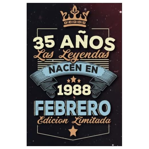 Las leyendas nacen en 35 años 1988 febrero: Ideas de regalos para hombres, ideas de cumpleaños 35 cumpleaños libro ideas de cumpleaños para hombre y regalo de nacimiento, regalo de cumpleaños