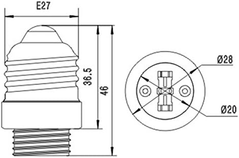 E-Simpo®15-Pack E27 to G9 Adapter, E27 to G9 Lamp Base Converter