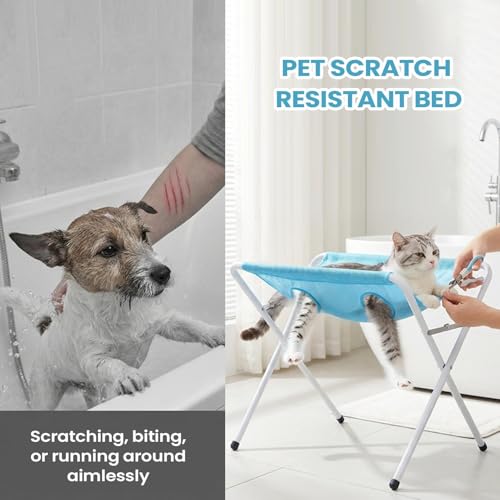 Hamac de toilettage chiens résistant aux morsures, accessoire de soin à 8 trous - 6
