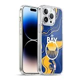 Head Case Designs Licenza Ufficiale NBA Agata Marmo Golden State Warriors Custodia in Gel [Protezione di Grado Militare] Compatibile con Apple iPhone 14 PRO Max E Compatibile con MagSafe