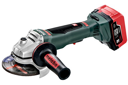 Metabo Akku-Winkelschleifer WPB 18 LTX BL 125 Quick (613075660) 18V, mit 2 LiHD Akkupacks (18 V/5,5 Ah), Ladegerät ASC 145, metaBOX 165 L, Scheiben-Ø: 125 mm, Leerlaufdrehzahl: 9000 /min