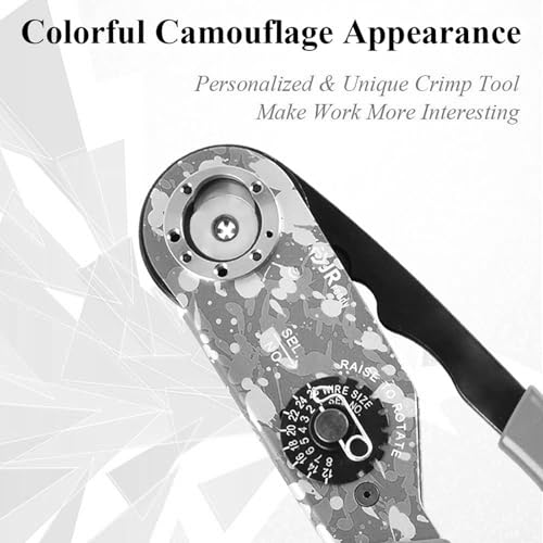 JRready JST1515-ASF1 M22520/1-01 Crimping Tool Kit MIL Connector Barrel Terminal Heavy Duty Wire Crimper NEW-ASF1 & PH102 PH103 PH104& UF6-UF2-5 M22520/1-05 Positioner G125 for 12-26 AWG wire harness