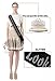 60th Birthday Sash & Tiara Set for Women - 60 Never Looked So Good Glitter Sash - Waves Rhinestone Silver Tiara - Gift for 60th Celebration Decorations, and Accessories