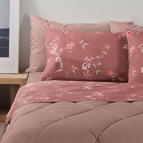 Completo Letto Matrimoniale Caldo Cotone Sybil SOMMA | LENZUOLA FLA - Foto 7