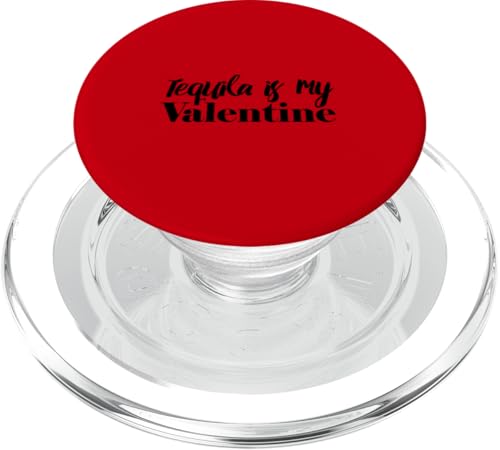 Tequila es mi día de San Valentín Bebedor de alcohol Divertido Día festivo PopSockets PopGrip para MagSafe