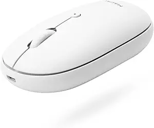 Macally Wireless Bluetooth Mouse - Quiet, Comfortable, Rechargeable for MacBook Air/Pro, Mac, iMac, Apple iPad - Wireless Mouse for Laptop, Windows PC Desktop