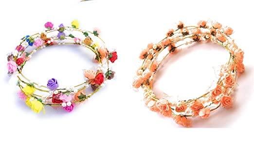 See full amazon price history chart for Ezume® Assorted Color Boho Roses Flower Crown Floral Wreath Headbands Hair Garland Wedding Bridal Headpiece Tiara Roses Daisy Hairbands Hawaiian Party for Girls Women (multicolor/orange) 2pcs Ezume® Assorted Color Boho Roses Flower Crown Floral Wreath Headbands Hair Garland Wedding Bridal Headpiece Tiara Roses Daisy Hairbands Hawaiian Party for Girls Women (multicolor/orange) 2pcs (B0BPMNLTR8) Amazon Price History, Amazon Price Tracker