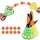 Wurfspiel Kinder Outdoor, Fangballspiel, Fangbecher Ballspiel mit 2 Fangbechern und 10 Bällen, Wurfspiel, für Garten, Park Oder Strand, Beachball, Ballspiele für Draußen Spielzeug