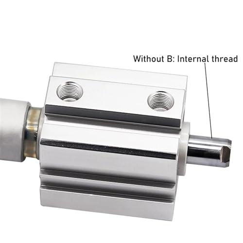 Cylindre pneumatique compact double action SDAJ40 avec filetage interne externe - 2
