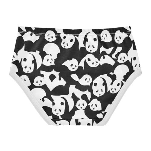 Little Girls' Soft Cotton Underwear Kids Breathable Comfort Panda Panties Briefs Toddler2