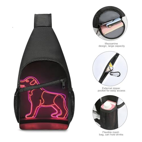 Mochila tipo sling casual para trekking y día miniatura 5