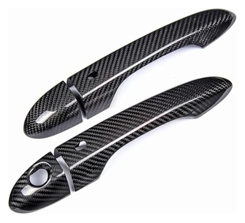 Style 8 pièces couverture poignée porte extérieure carbone pour look sportif