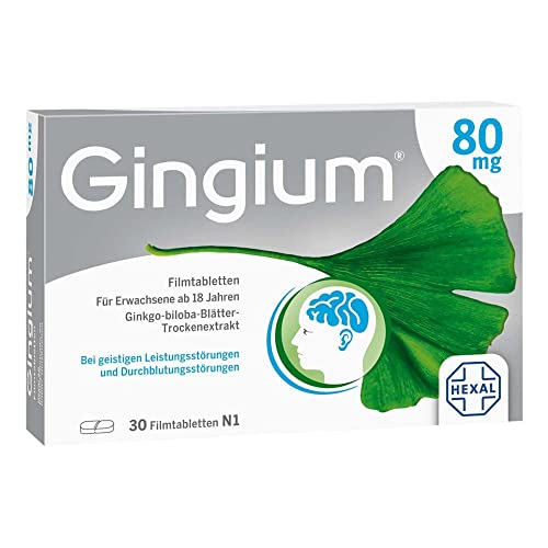 Gingium 80 mg Filmtabletten 30 St Hexal