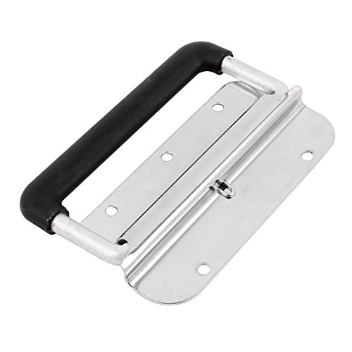 Sourcingmap Toolbox Aluminium Alloy Spring Loaded Chest Handle Grip Puller Silver Tone, 122mmx86mm