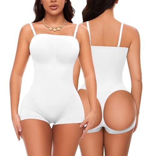 Image of Strapless Shapewear for Women Tummy Control Seamless Jumpsuit Shapewear | Bodysuit Butt Lifter Thigh Slimmer Body Shaper Seamless Under Dresses
