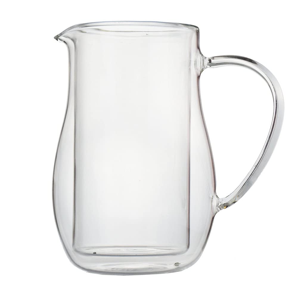 RWRAPS Olla de Prensa Francesa Tetera Vidrio Resistente al Calor Doble Pared con filtros Cafetera de Prensa Francesa Olla Fácil de Limpiar y Usar (Color : Clear, Size : 350ML) (Transparent 600ML)