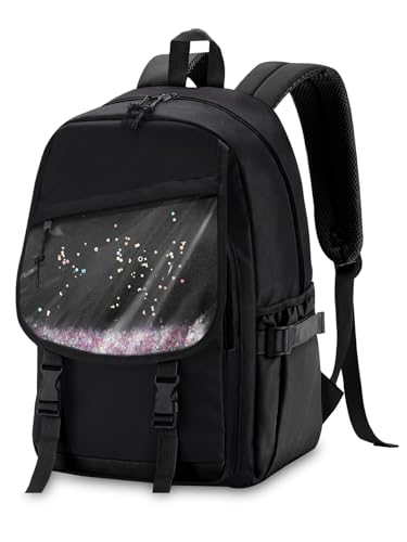 Sac d'école pour scolaire collège : grand modèle noir Vaschy 21 Litres