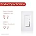 [10 Pack] Dimmer Switch, Single Pole or 3-Way, 600W, LED and Incandecent, White (Wallplates Included)