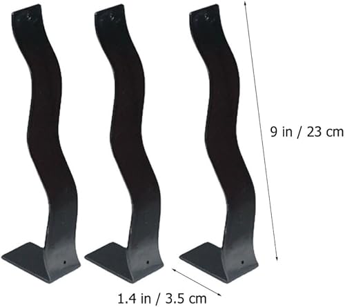 Miniatura 2 de TOPBATHY Soporte de exhibición de clip de pelo de acrílico 3 piezas en forma de L Soporte de exhibición de horquilla Soporte de exhibición de