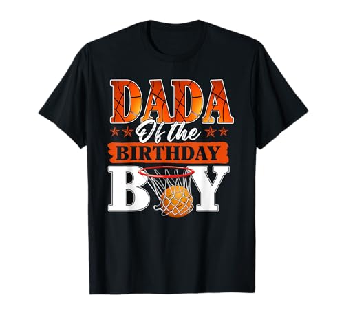 Basketball DADA of The Birthday Boy Family Matching T-Shirt