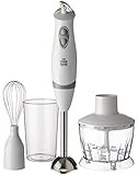 batidora 200w Es un set 3 en 1 de batidora de mano incluido picadora, batidora de vaso, varilla emulsionadora y vaso graduado. Puede satifacer casi todas las necesidades.