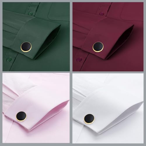 Mancuernillas clásicas redondas para hombre miniatura 5