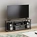 Furinno Turn-N-Tube No Tools 3D 3-Tier Entertainment TV Stand up to 50 inch TV, Round Tubes, French Oak Grey/Black