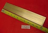 1/8' x 2' C360 BRASS FLAT BAR 12' long Solid .125' Plate Mill Stock H02