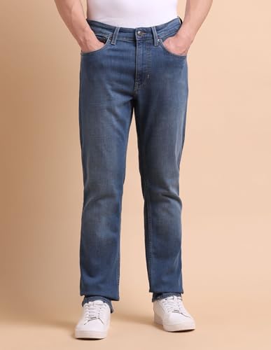 Image of U.S. Polo ASSN. Denim Jeans for Men - Slim Straight Fit, Mens Jeans for Office & Regular Wear