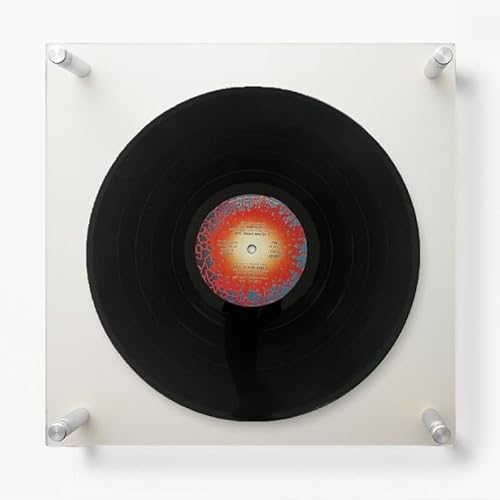 Vinyl Record Wall Mount Display, Acrylic Album Sleeve (10 Inch, 6, Count)