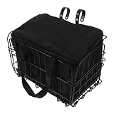 Kisangel Faltbarer Fahrradkorb mit Abnehmbarem Innensack Vorne und Hinten...