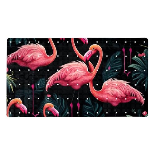 Tapis de bain extra long avec ventouses pour éviter les glissades