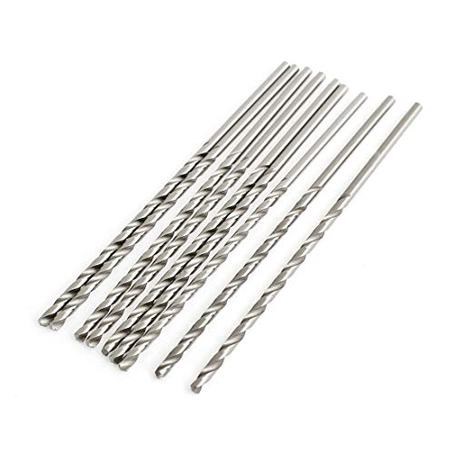 Aexit 10 PCS Tool Holder HSS 2.5mm Cutting Dia Tip Straight Drill Hole Twist Drill Bits Model:67as286qo644