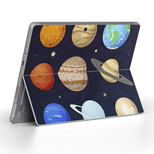 igsticker Surface Go/Surface Go 2 専用スキンシール サーフェス go シール スキン 保護 フィルム ステッカー アクセサリー 015951 太陽系 宇宙 惑星