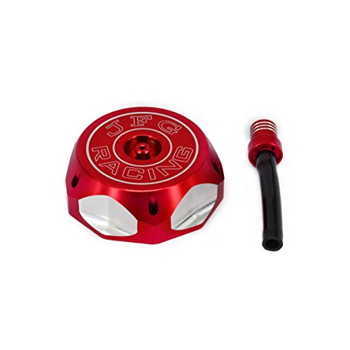 Dirt Bike Gas Cap,Motorcycle Gas Fuel Tank Cap With Breather Valve Universal Cnc For Crf Cr Xr 50Cc - 150Cc Rm Kx Klx Ttr Pw Ssr Apollo Tao Tao Sdg Dirt Pit Bike Red #TOP4