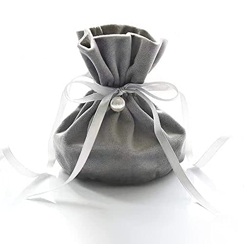 ラッピング袋 包む 巾着袋 ギフトバック バレンタイン 誕生日 クリスマス包装 おしゃれ パールリボン付き 女子力 コスメ ジュエリー 小物収納