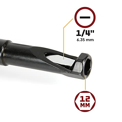 Powerbuilt 12 Millimeter 7-1/2-Inch Jam Nut Valve Adjustment Tool, Slotted Valve Adjusting Stud, Honda, Nissan, Toyota Vehicle Engines - 648828 #TOP2