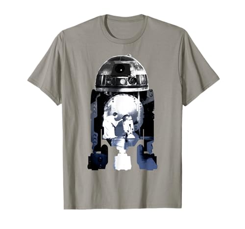 T-shirt Star Wars R2D2 doté d'un graphisme exclusif de projecteur holographique bleu