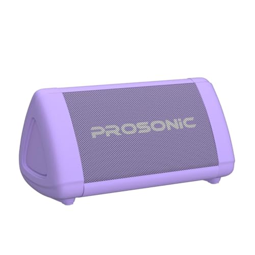 Image of BT3 Portable Wireless Bluetooth Speaker with 10W Stereo Sound and Bass Amplification - Rich Sound and Intense Bass - Bluetooth 5.0 - Microphone - IPX5 (Purple)