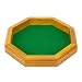 12-inch Felt-Lined Wooden Dice Trays by Wiz Dice (Octagon)
