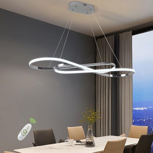 Lámpara de Araña Moderna, Lámpara Colgante LED Moderna para Lámpara de Isla de Cocina Sobre...