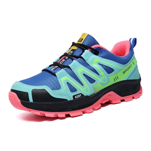 Waterproof Hiking Shoes Women Comfortable Lightweight Non-Slip Trekking Boots Fashion Walking Shoes for Women Tennis Outdoor Sneakers