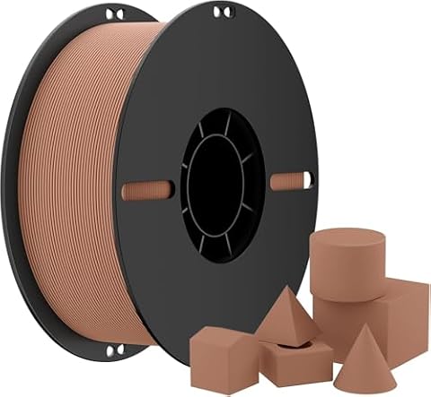 NevsBye Matte PLA 3D Printer Filament 1.75mm – Smooth Matte Finish, ±0.02mm Precision, 1.1KG for Product Prototypes, Functional Prototypes, and Engineering Samples (Brown)