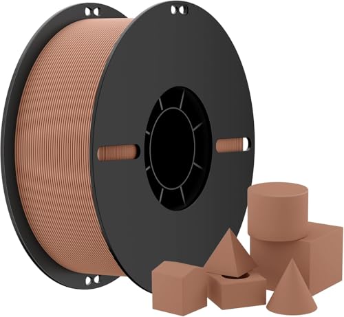 NevsBye Matte PLA 3D Printer Filament 1.75mm – Smooth Matte Finish, ±0.02mm Precision, 1.1KG for Product Prototypes, Functional Prototypes, and Engineering Samples (Brown)