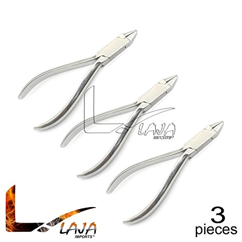 LAJA IMPORTS 3 PIECES BIRD BEAK PLIERS ORTHODONTIC WIRE BENDING INSTRUMENT